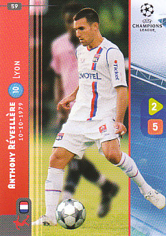 Anthony Reveillere Olympique Lyonnais 2008/09 Panini Champions League #59